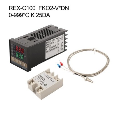 Schlanker Schwarz Silber Design PID Controller REXC100 für moderne Anwendungen
