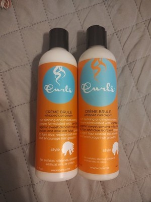 Curls Crème Brule Whipped Sculpting Cream Dry, Wavy, Curly & Textured Lot Of 2
