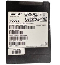 SanDisk 400GB CloudSpeed Ultra Gen1 SATA 6Gb/s 2.5" Enterprise SSD MLC