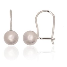Silver hook earrings, Silver 925 fineness, Rh...