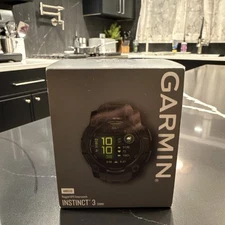 New Garmin Instinct 3 - 50mm AMOLED Smartwatch - Black - (010-03020-00)
