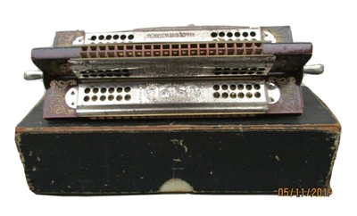 Harmonica Matthias Hohner harmonika tremolo made in Germany silberstimmung - Photo 1/4