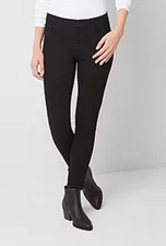 ANA A New Approach Jeans Womens Size 16 Skinny Jegging Mid Rise Black Denim