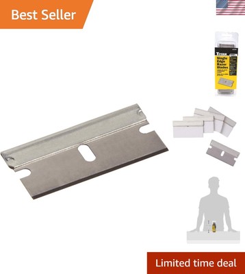 Versatile 100-Piece Single Edge Razor Blade Set for All Skin Types - Titan Tools