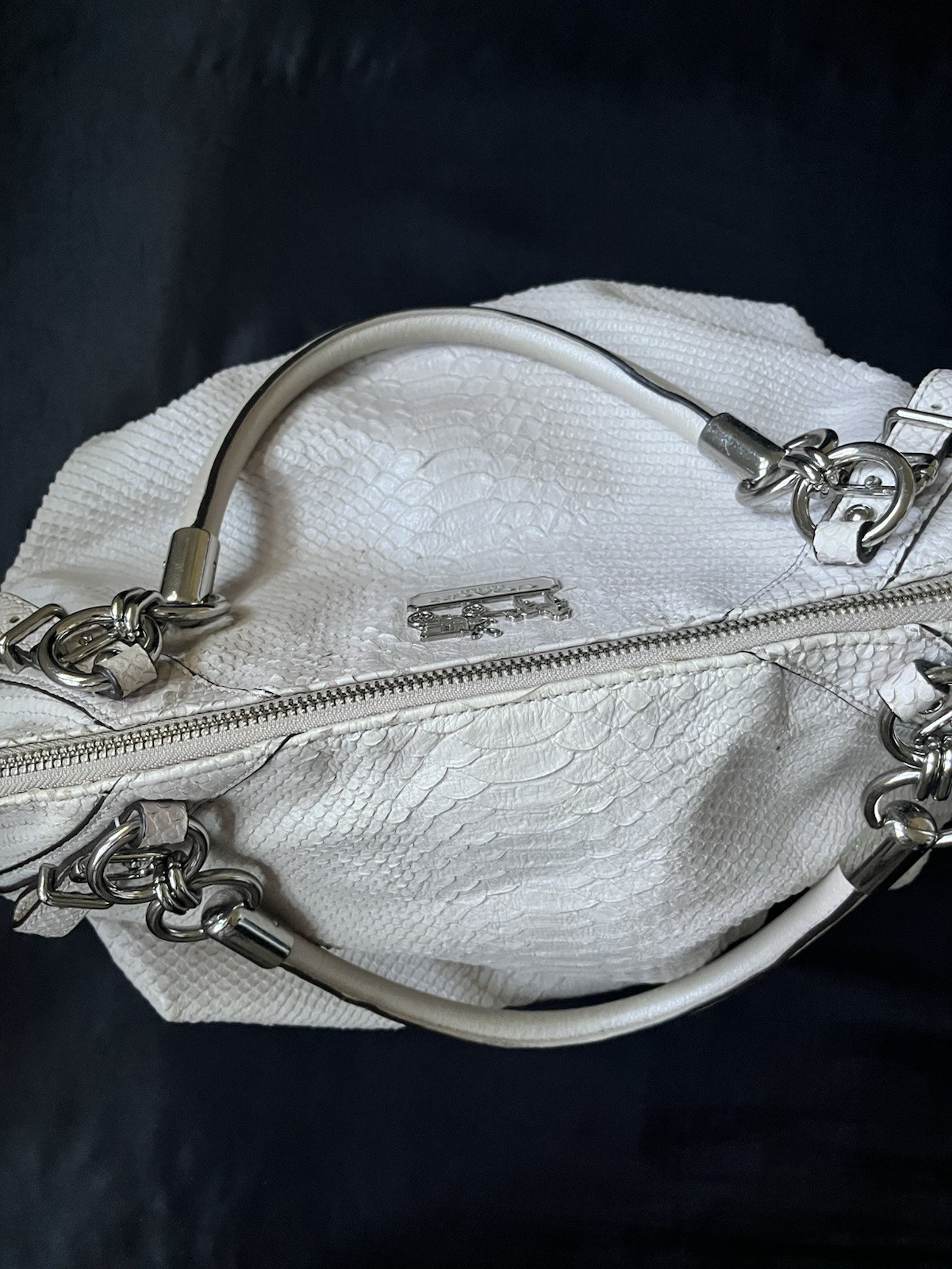 coach est 1941 Sophia Python Embossed Leather Bag… - image 5