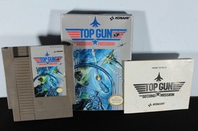 Top Gun The Second Mission Nintendo NES Game Box and Manual Complete CIB