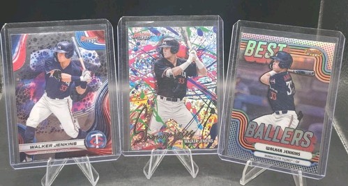 2024 Bowmans Best Walker Jenkins Prospect Lot Minnesota Twins Mini Diamond - Picture 1 of 7