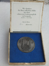 Vintage -Legende /Dank  Medaille - Das Wunder von Lengede - 1963  &Oslash; 60mm - MG 73
