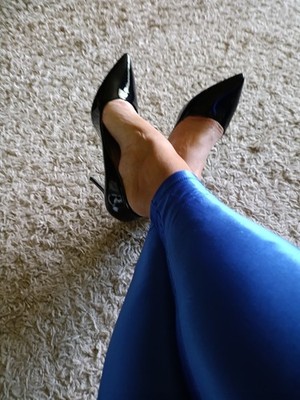 Lack High Heels Gr 41 Neu und Ungetragen  Schwarz