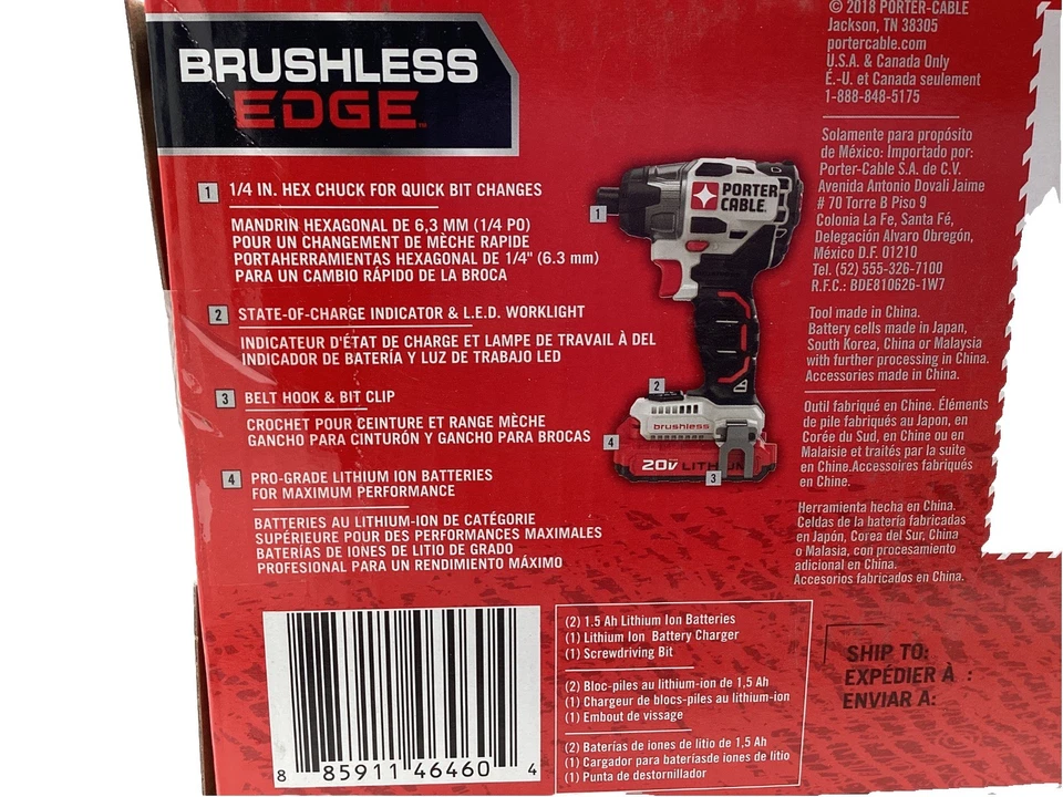 PORTER-CABLE MAX Impact Driver Kit (PCCK647LB) - Image 3 of 4