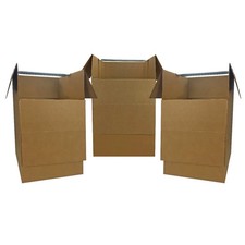 UBMOVE Space Savers Wardrobe Moving Boxes With Hanger 24" x 24" x 34" 3 Pack 