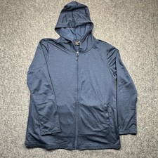 32 Degrees Cool Women  s XL Blue Full  Zip Hoodie Jacket Activewear Lightweight