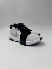 Nike Lebron Witness 8 White Black Red Basketball Shoes FB2239-103 Men  s Sz 8