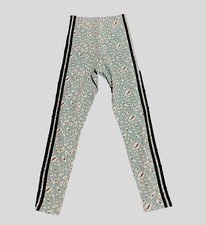 NWT ADIDAS XS Essentials 3 Stripe Athletic Activewear Animal Print Legging