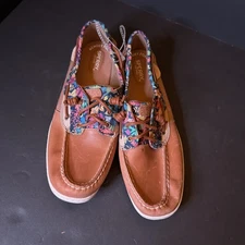 Sperry Bluefish 2-Eye Floral Boat Shoes