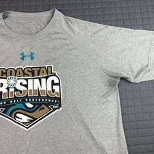 Coastal Carolina University Under Armour Women's Size XL Loose Gray Tee,Sun Belt