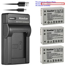 Kastar Battery Slim Charger for Canon Original NB-10L NB-10LH  Canon OEM CB-2LC