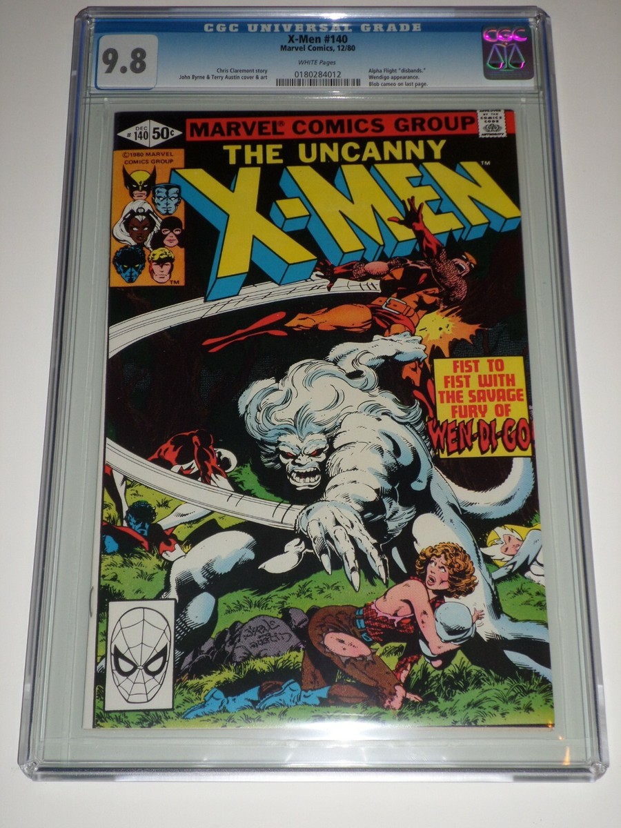 X-Men 140 (1980 Marvel) CGC 9.8 Wendigo, Alpha Flight, Blob