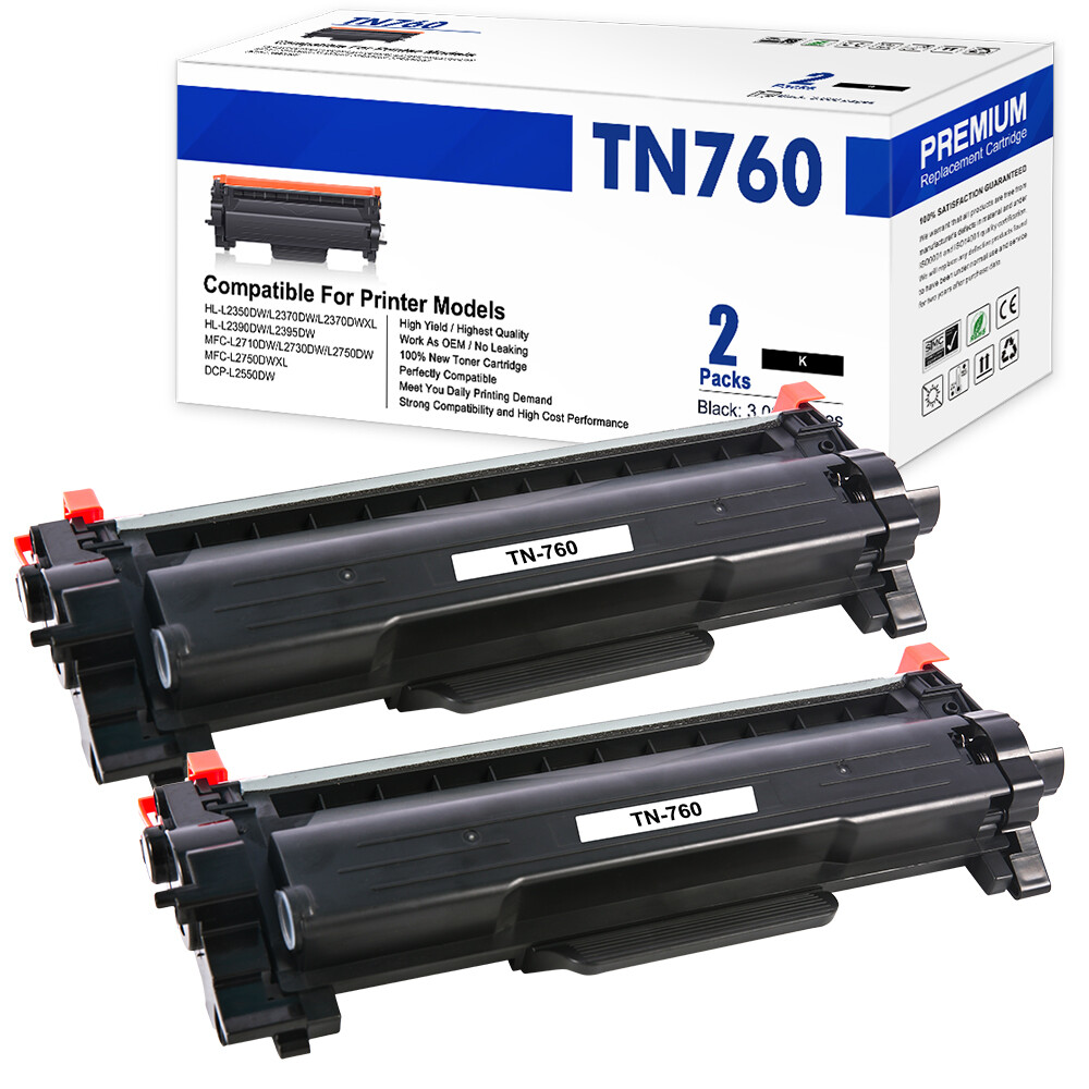 Compatible TN760 Toner & DR730 Drum Kit For Brother HL-L2390DW, MFC-L2710DW Printers – 3K/12K Page Yield