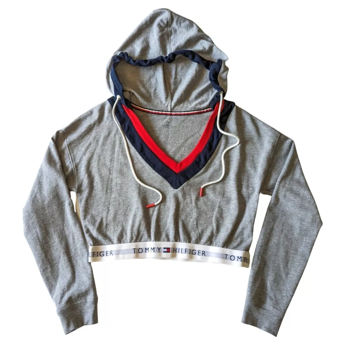Tommy hilfiger drawstring logo cheap hoodie
