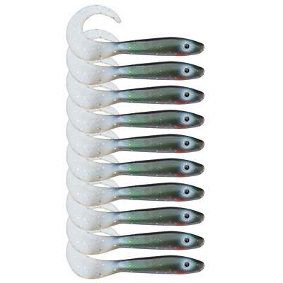Svartzonker McRubber Tail 4'' 11cm 4,5g Gummifische Twister Kunstköder 10 Stk