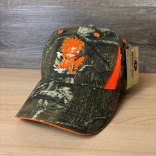 Rileys Cannibal Hat Cap Strap Back Brown Camo Hunting Mossy Oak Outdoors NWT