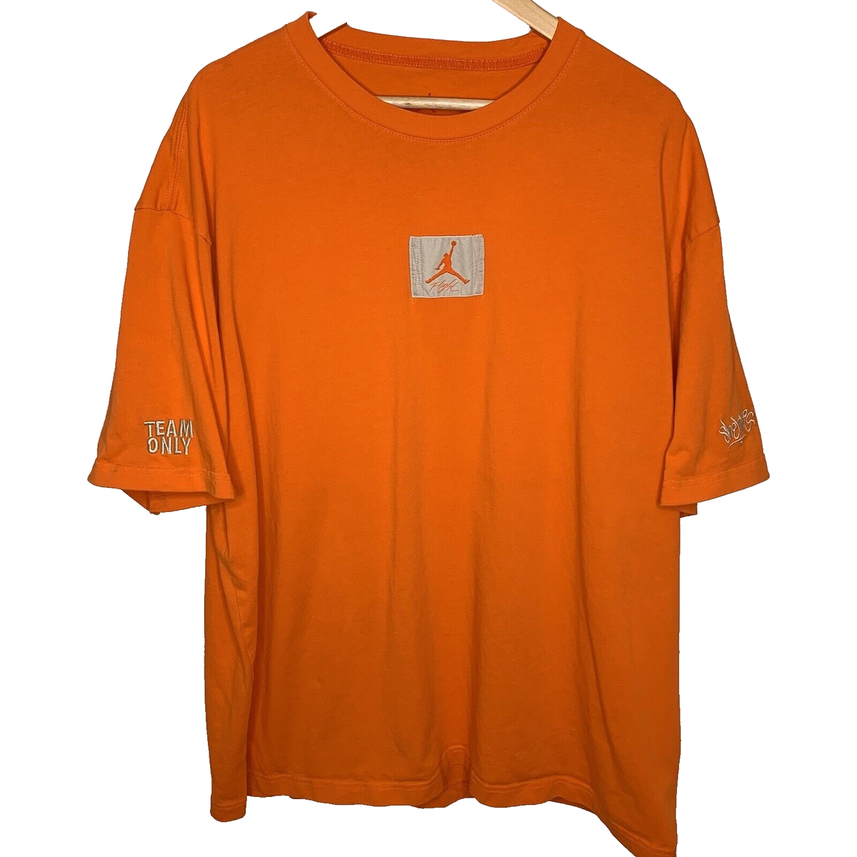 Nike Jordan Flight Shelflife tshirt mens size XXL Orange DV7000