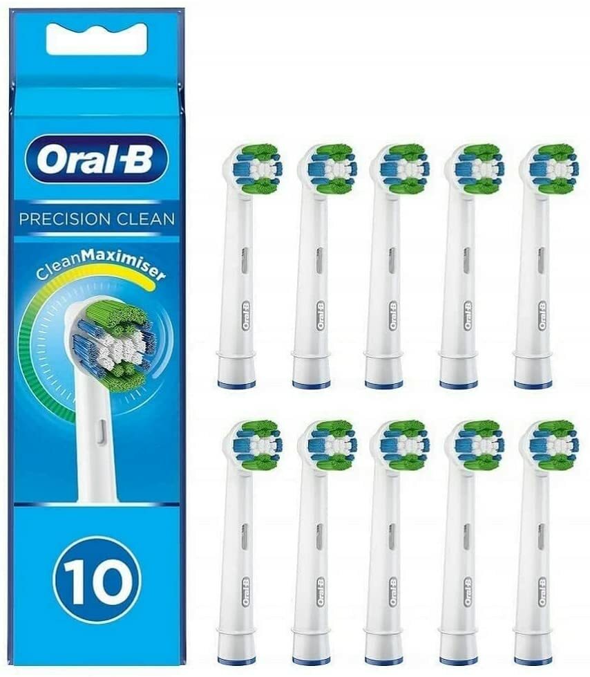 10 testine precision clean oral b spazzolino elettrico testina ricambio bristles