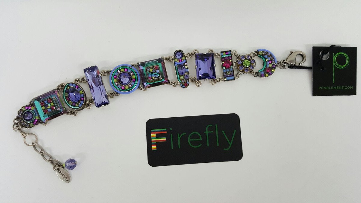 FIREFLY La Dolce Vita Silver Plated Tanzanite Mosaic Swarovski