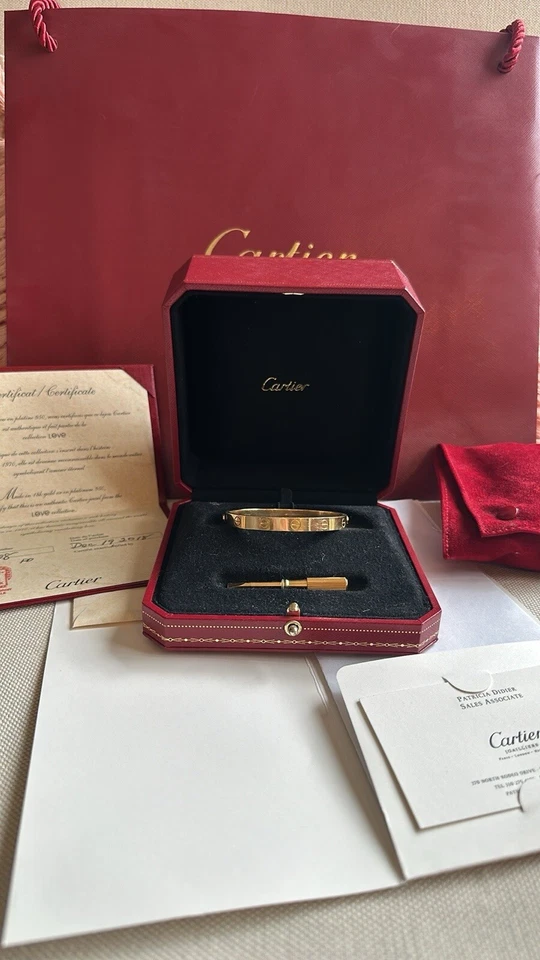 Pulsera Cartier Love Cuff Oro Amarillo Talla 16