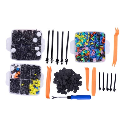 1400 Stck. Auto Halter Clip Auto Befestigungen Druck Verkleidung Clip Pin Niete Stoßstange Kit ru