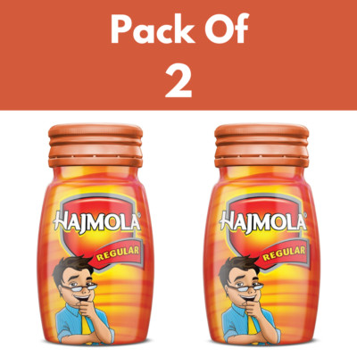 2 X Dabur Hajmola Tasty Digestive Tablets (Regular Flavour) - 120 Tabs