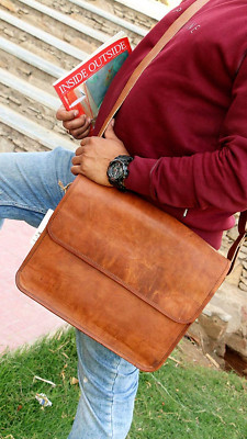 Men's Genuine Travel Satchel Handbag Business Sling Messenger Bag