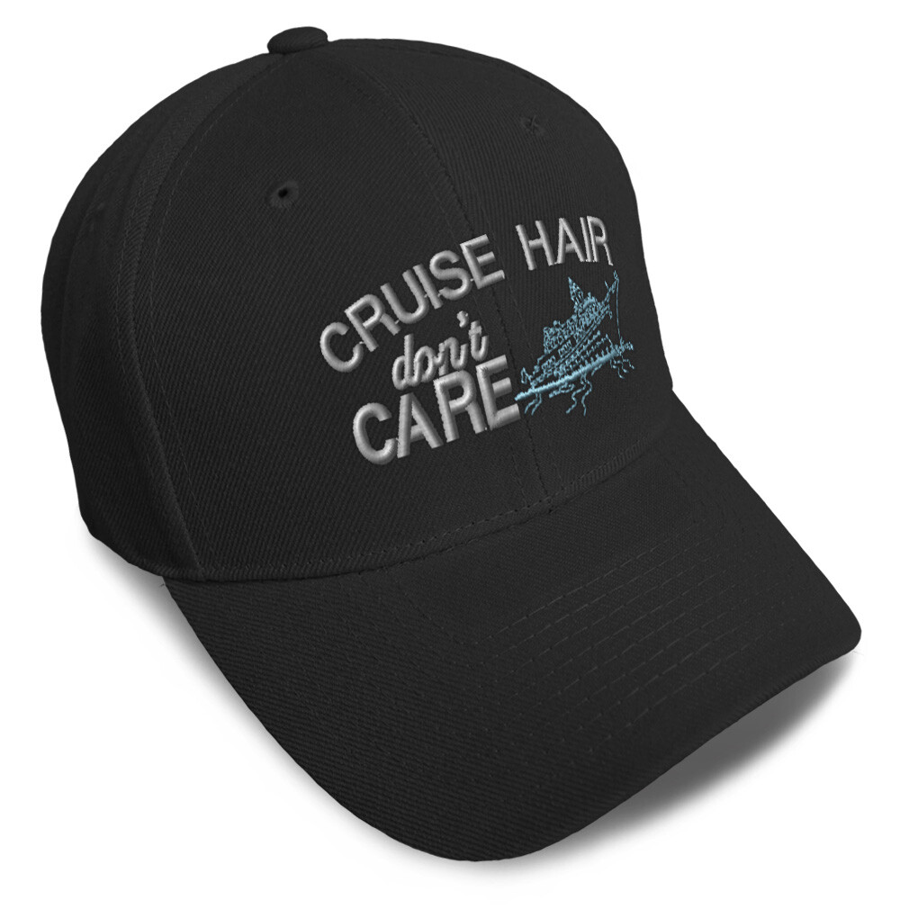 Baseball Cap Cruise Hair Don'T Care Ship Haircut Hats for Men & Women 1 Size
