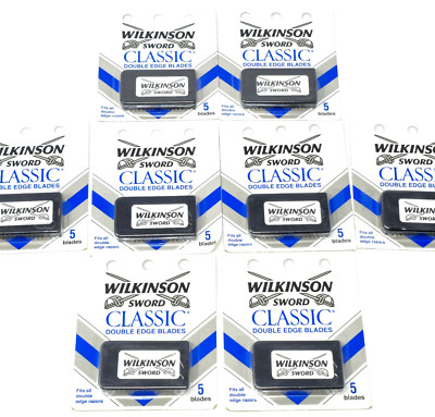 Wilkinson Sword Classic Double Edge Razor Blades - 8 Packs (40 Blades)