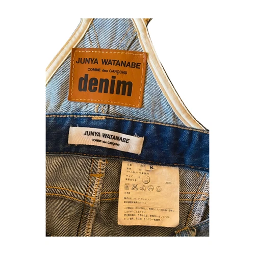 JUNYA WATANABE Denim Jumper Skirt Size S Used - Picture 6 of 7