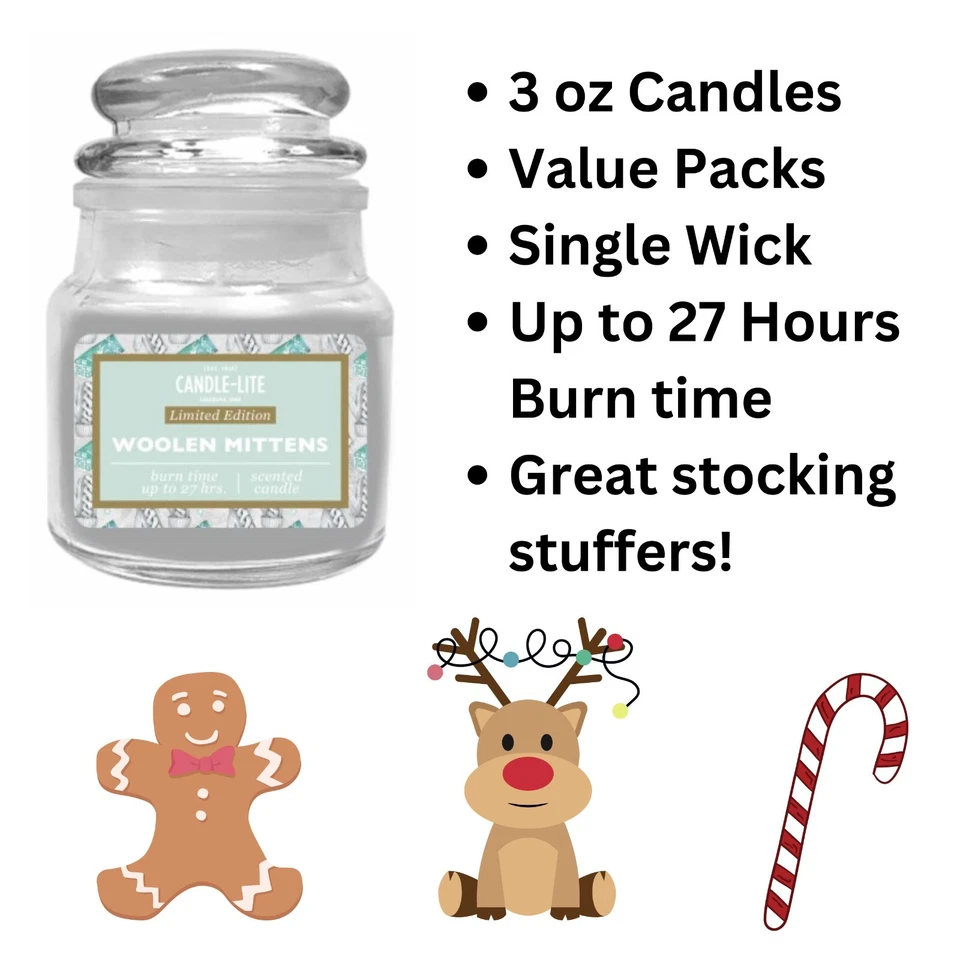Paquetes de velas de Navidad Candle-Lite de 3 oz edición limitada aromas navideños Foto 2 de 2