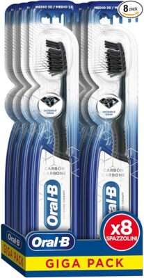 Oral B Zahnbürste Pro 3DWHITE Aktivkohle Zähne Manuell Aus Kohle X 8