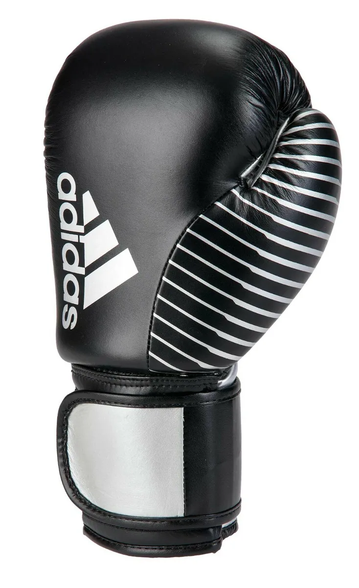 adidas Kickboxing Competition black/silver Leder Boxhandschuhe Boxhandschuh  | eBay