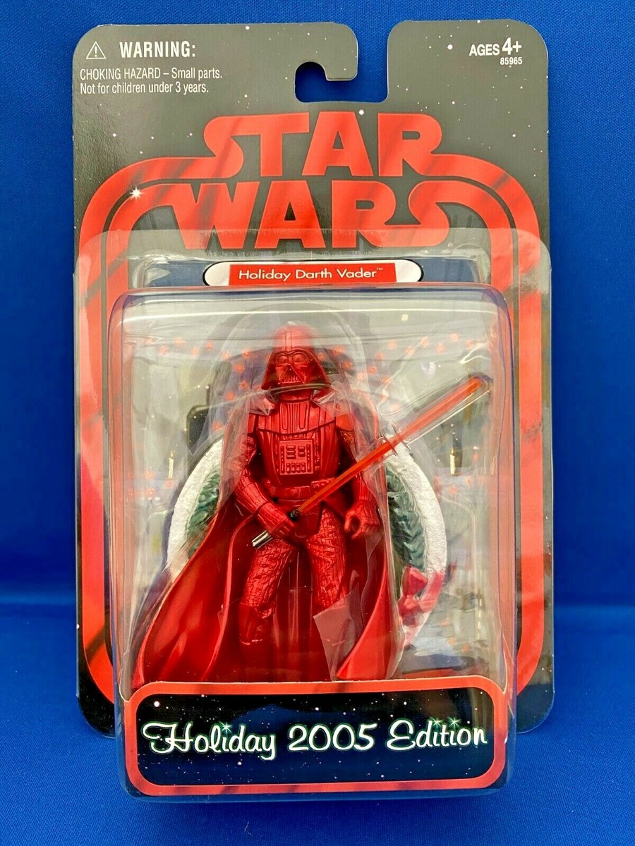 Hasbro Star Wars 2005 HOLIDAY EDITION Holiday Darth Vader RED