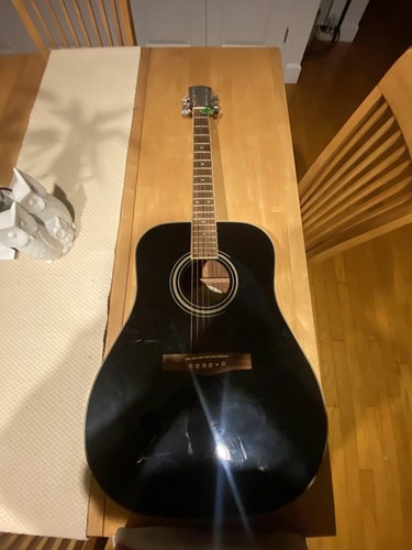 Guitare acoustique Fender DG-16 noire. - Photo 1/11