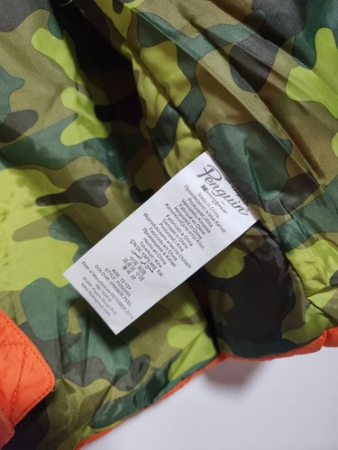 ORIGINAL PENGUIN KIDS' HOODED PUFFER VEST,ORANGE-12-13yrs old - Picture 5 of 6