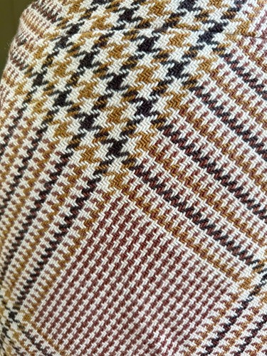 EUC 6 Tory Burch Wollrock Hahnentritt kariert über Knie mehrfarbig - Bild 5 von 9