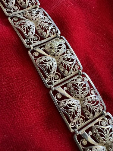 Filigranschmuck Silber Vintage 800 Armband - Bild 2 von 5