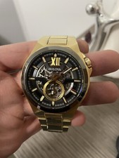 Bulova 98A178 acciaio/gold Automatico Meccanismo In Vista 