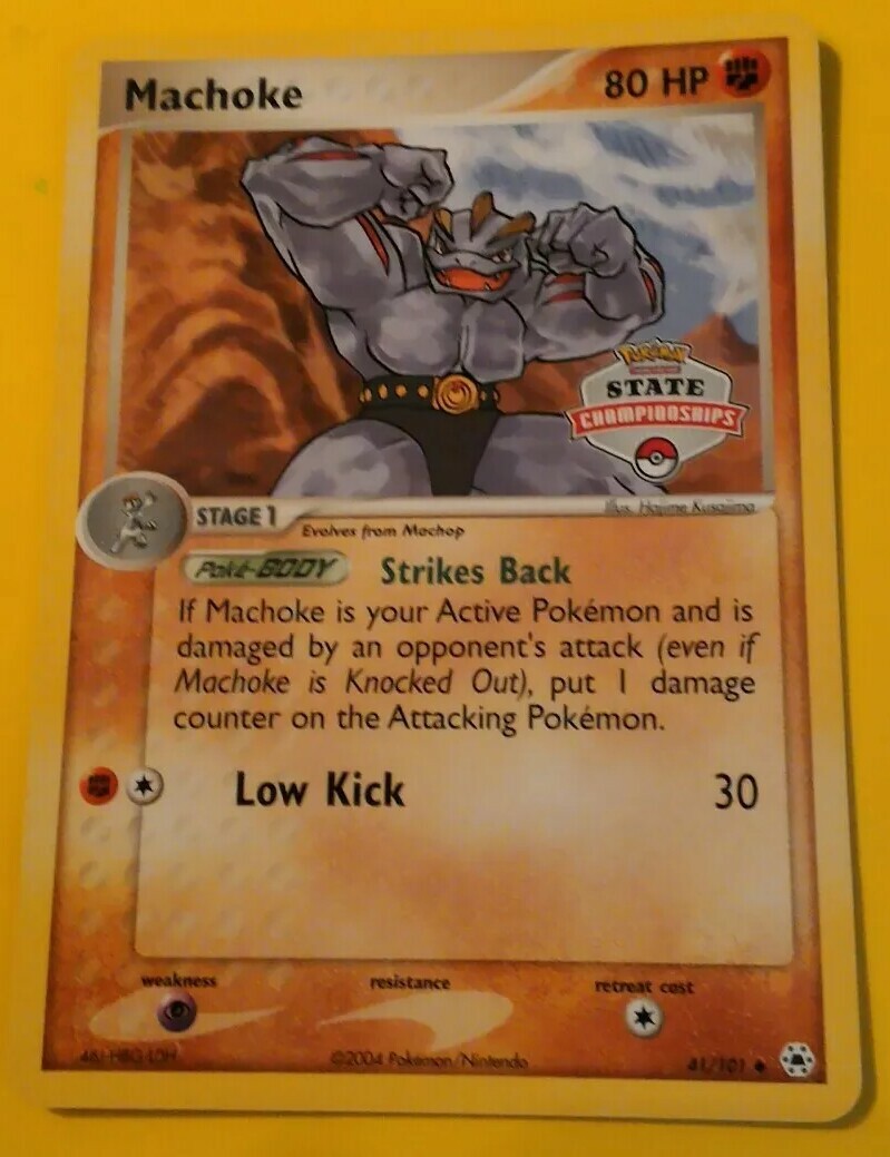 Machoke State Championships Promo Pokemon TCG Card Hidden Legends 41/101 NM