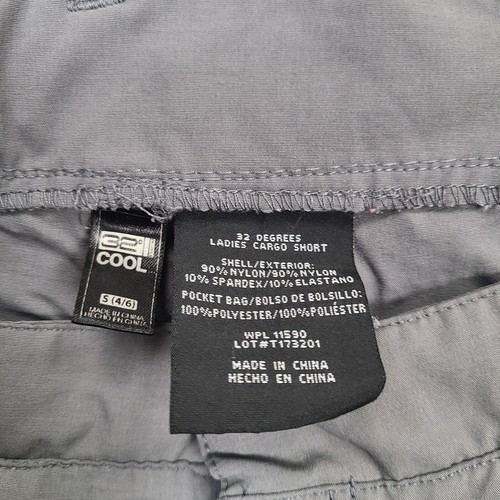 32 Degrees Shorts Womens Small Gray Utility Active Comfort Casual Outdoors - Picture 6 of 10
