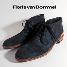 NP~260€ Floris van Bommel Crepi Stiefelette, Leder, durchgenäht, dunkelblau navy