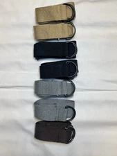 Canvas Belt Tactical Variety Black Tone Double D Buckle 46” Tan Blk Gry Brwn