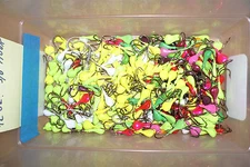 Lot of 50 JIG HEADS 3/4 oz Mixed Colors 4/0 Hook  50 Jigs Sparkie Head FREESHIP